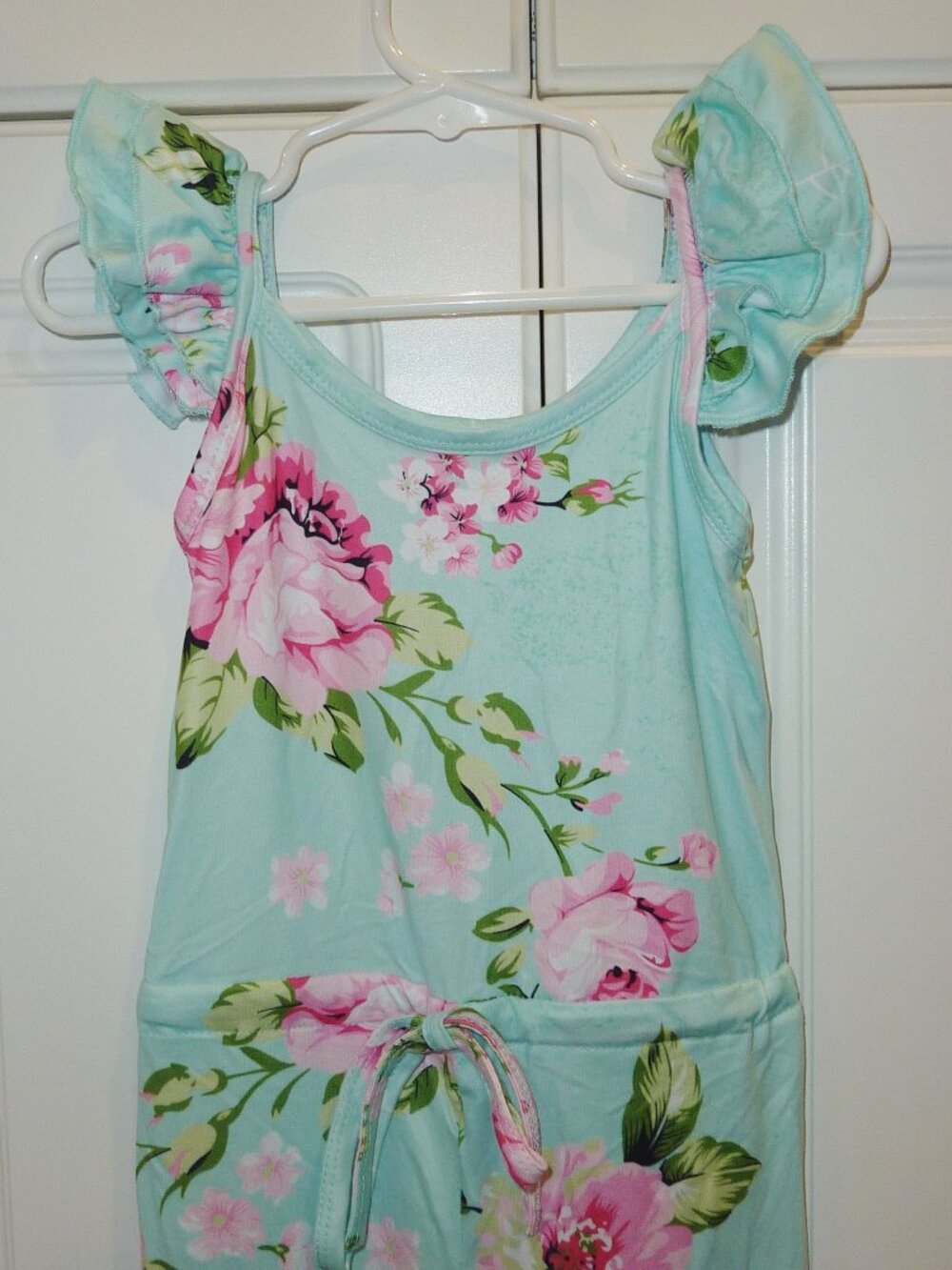 NEW Clover Cottage Boutique Angel Wing Sleeved Longall Romper Size 2T